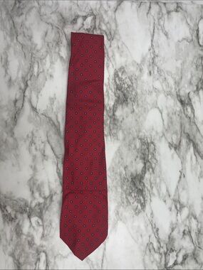 Brooks Brothers Red Tie with Navy Dot Pattern